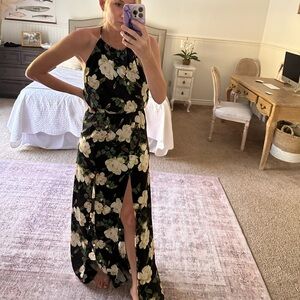 Meghan Los Angeles Black Maxi Formal Dress